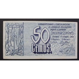 1937- VINAROZ - BILLETE - 50 CENTIMOS - CASTELLON