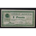 1937- FONZ - HUESCA - 1 PESETA - BILLETE