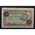 1938- GUADIX - GRANADA - 50 CENTIMOS - PAPEL MONEDA