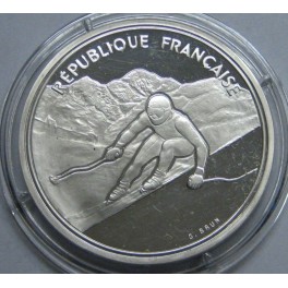 1989- OLIMPIADAS - 100 FRANCOS - FRANCIA- PLATA