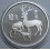 1989- CIERVO - 10 YUAN - CHINA - ONZA - PLATA