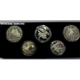 1979- OLIMPIADAS-RUSIA- 5- 10 RUBLOS -5 MONEDAS