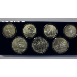 1980- OLIMPIADAS-RUSIA- 5- 10 RUBLOS -7 MONEDAS