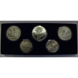 1979- OLIMPIADAS-RUSIA- 5- 10 RUBLOS - 5 MONEDAS