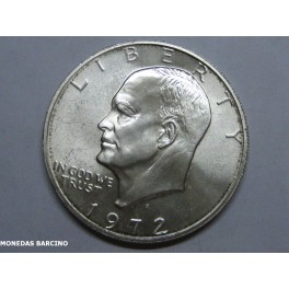 1972- ESTADOS UNIDOS - DOLLAR - EISENHOWER -PLATA