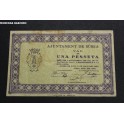 1937- RURIA - BILLETE - 1 PESETA - BARCELONA