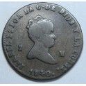 1840 - JUBIA - 2 MARAVEDIS - ISABEL II - COBRE