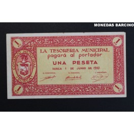 1937- SUECA - VALENCIA - 1 PESETA - BILLETE 