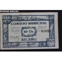 1937- ALCAÑIZ - TERUEL - 50 CENTIMOS - BILLETE