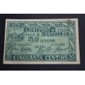 1937- CENTELLES - BILLETE - 50 CENTIMOS - BARCELONA