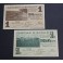 1937-RIPOLLET -2 BILLETES -50 CENTIMOS-1 PESETA - BARCELONA