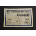 1937- BEGUDA - GIRONA - 50 CENTIMOS - BILLETE