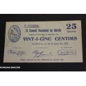 1937- GARCIA -BILLETE - 25 CENTIMOS -TARRAGONA