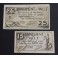 1937- VALLS -2 BILLETES -15- 25 CENTIMOS -TARRAGONA