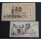 1937- VALLS -2 BILLETES -15- 25 CENTIMOS -TARRAGONA