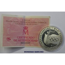 1991-LLAMA OLIMPICA - 2000 PESETAS -BARCELONA