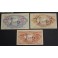 1937- LLEIDA -3 BILLETES- 1 PESETA - 50-25 CENTIMOS