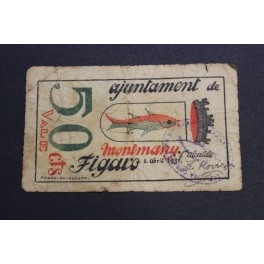 1937- MONTMANY -FIGARO- 50 CENTIMOS - BARCELONA