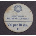 1937- MOLINS LLOBREGAT - 10 CENTIMOS - BARCELONA