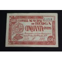 1937- BERGA - BILLETE - 50 CENTIMOS - BARCELONA