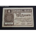 1937- VILABOI -BILLETE- 1 PESETA - BARCELONA