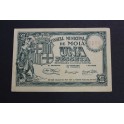 1937- MOIA - BILLETE - 1 PESETA - BARCELONA