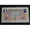 1937- BORGES del CAMP - 1 PESETA - TARRAGONA 