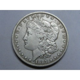 1887-NEW ORLEANS -USA- MORGAN- DOLLAR -PLATA