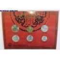 1989- CHINA - 6 MONEDAS- YUAN- JIAO- FEN- TRAVEL
