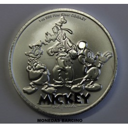 2025-MICKEY - DISNEY - 2 DOLLARS - NIUE- ONZA- PLATA