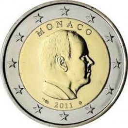 2011- ALBERTO - 2 EUROS - PRINCIPADO DE MONACO