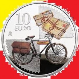 2025- SELLO POSTAL - 10  EUROS- ESPAÑA - PLATA