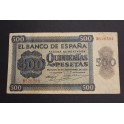 1936- BURGOS -SERIE B - 500 PESETAS - ESPAÑA