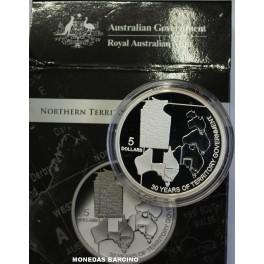 2008- GOBIERNO-PLATA -5 DOLLARS- AUSTRALIA 