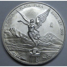 2000- LIBERTAD - ONZA - MEXICO - PLATA- BULLION