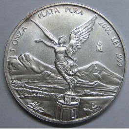 2002- LIBERTAD -ONZA - MEXICO - PLATA- BULLION