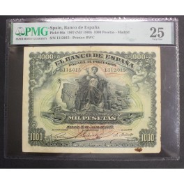 1907- ALEGORIAS -MADRID- 1000 PESETAS - PMG 25