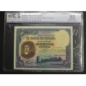 1935- HERNAN CORTES -PCGS55- SIN SERIE -500 PESETAS 