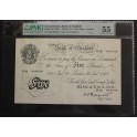 1945- BRITANNIA- PMG 55 -GREAT BRITAIN - 5 LIBRAS
