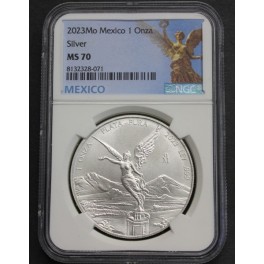 2023- MS 70- ONZA -PLATA - LIBERTAD - MEXICO