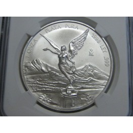 1998- MS 68- ONZA -PLATA - LIBERTAD - MEXICO