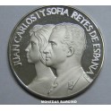 1978- JUAN CARLOS- SOFIA-PLATA - ESPAÑA- MEDALLA