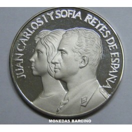1978- JUAN CARLOS- SOFIA-PLATA - ESPAÑA- MEDALLA