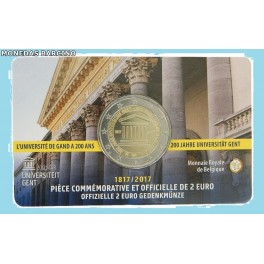 2017-UNIVERSIDAD GANT - 2 EUROS - BELGICA 2017-UNIVERSIDAD GANT - 2 EUROS - BELGICA