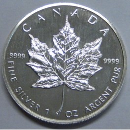 1988- HOJA  ARCE-ONZA - 5 DOLLARS -CANADA- MAPLE