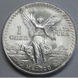 1983- LIBERTAD - ONZA - MEXICO - PLATA - BULLION