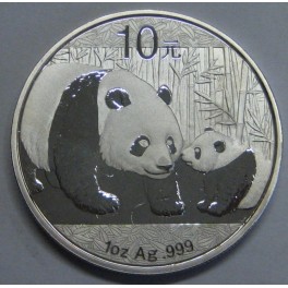 2011- OSO PANDA - 10 YUAN -CHINA - ONZA - PLATA