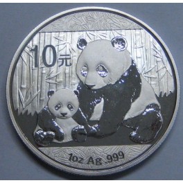 2012- OSO PANDA - 10 YUAN -CHINA - ONZA - PLATA