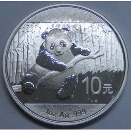 2014- OSO PANDA - 10 YUAN -CHINA - ONZA - PLATA