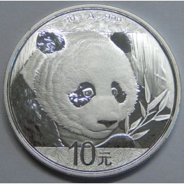 2018- OSO PANDA - 10 YUAN - CHINA - PLATA -ONZA